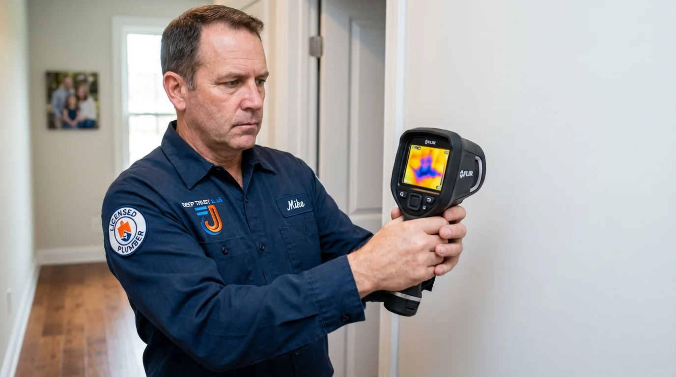 Thermal imaging leak detection by Johns Plumbing LLC in Cedar Springs